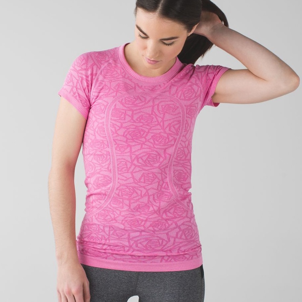 lululemon athletica Pink Short Sleeve Tee